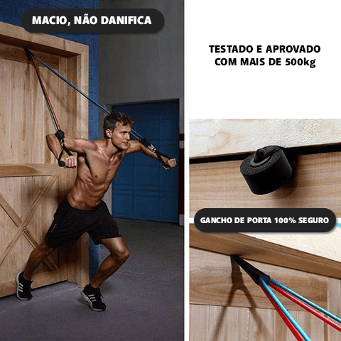 Elásticos Para Treinar em Casa - XFit